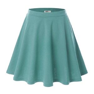 Light green/jade skater skirt with elastic band XL